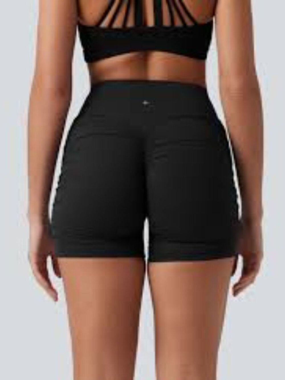 HALARA Small Booty Enhancing Sculpting Compression Black High-Waist Shorts P92